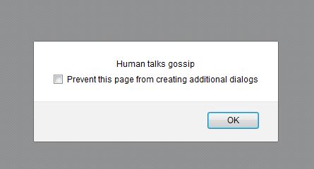Display one object message